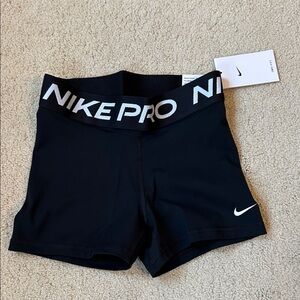 Nike Women’s Pro Black 3 Inch Training Shorts | NWT | Size S